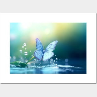 Butterfly Forest Nature Serene Tranquil Posters and Art